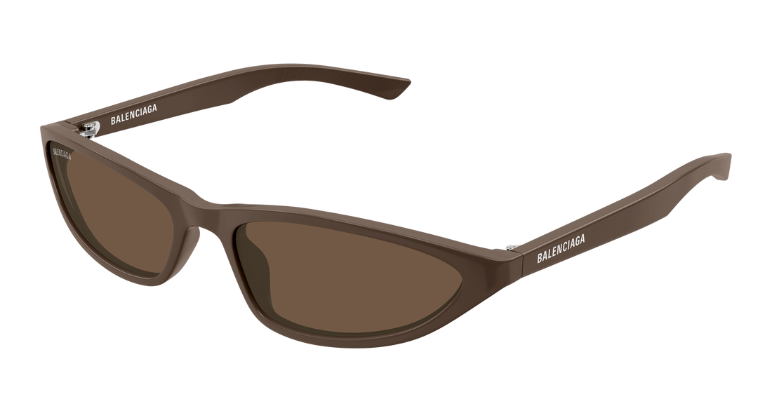 Lunettes de soleil balenciaga bb0402s 008 marron round/oval/panthos femenino taille 59mm - Vue principale