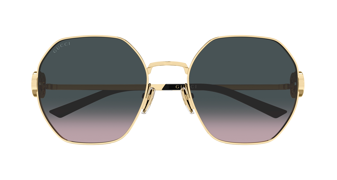 Sonnenbrillen gucci gg2046s 002 dorado geometrical/directional femenino größe 58mm - Detailansicht