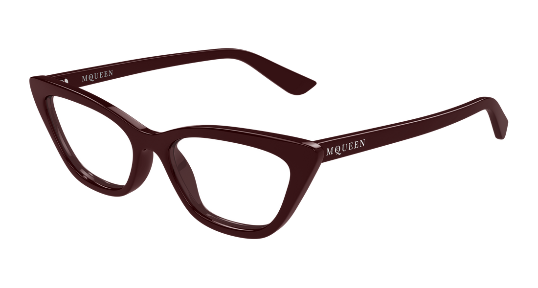 Brillen alexander mcqueen am0560o 003 rojo cat eye femenino größe 52mm - Hauptansicht
