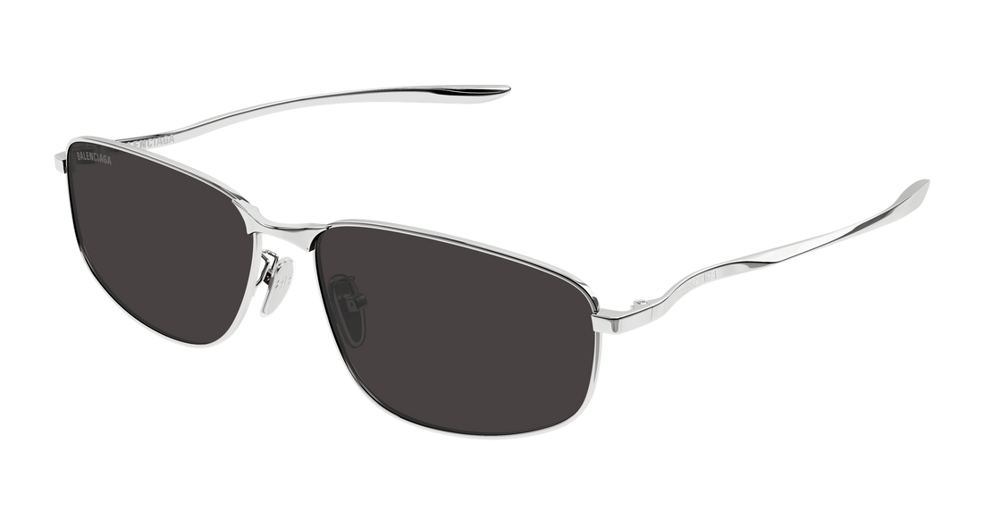 Gafas de sol balenciaga bb0494sa 001 plateado rectangular / squared masculino talla 61mm - Vista principal