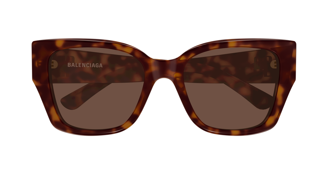 Lunettes de soleil balenciaga bb0474s 002 havana butterfly femenino taille 55mm - Vue détaillée