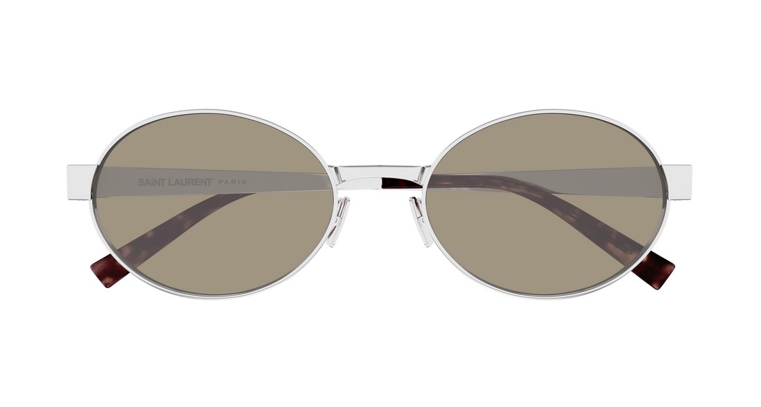 Okulary przeciwsłoneczne saint laurent sl 692 007 plateado round/oval/panthos femenino rozmiar 55mm - Widok szczegółowy