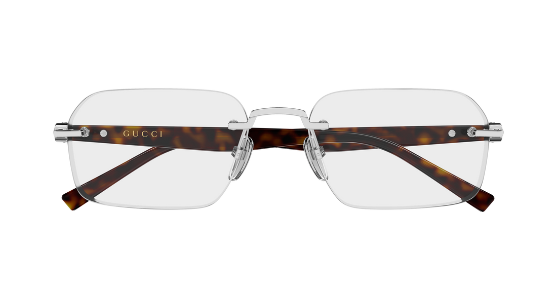 Dioptrijske naočale gucci gg2260o 003 plateado rectangular / squared masculino veličina 55mm - Detaljni prikaz