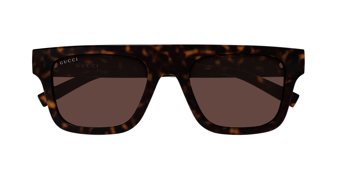 Solglasögon gucci gg2235s 002 havana rectangular / squared masculino storlek 53mm - Detaljvy