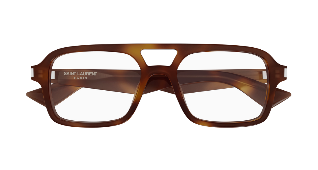 Briller saint laurent sl 961 002 havana pilot/navigator masculino størrelse 54mm - Detaljeret visning