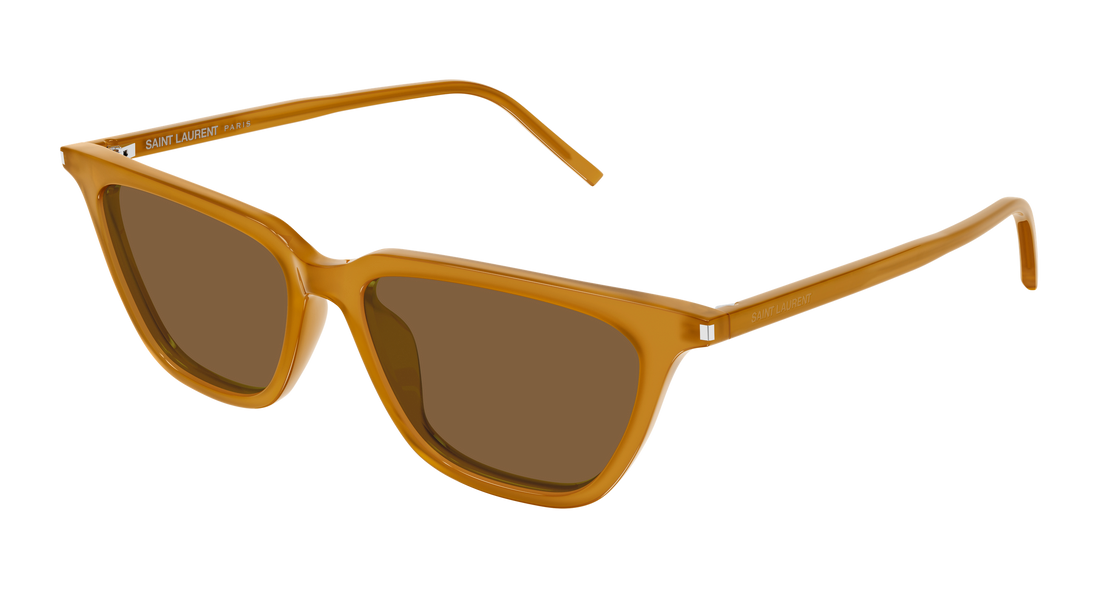 Occhiali da sole saint laurent sl 889 sulpice thin 004 amarillo cat eye femenino taglia 53mm - Vista principale