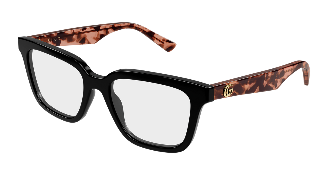 Glasögon gucci gg2186oa 004 negro rectangular / squared femenino storlek 52mm - Huvudvy