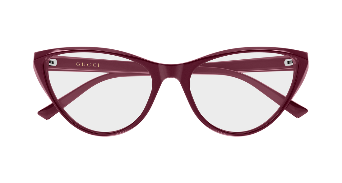 Glasögon gucci gg2205o 004 rojo cat eye femenino storlek 55mm - Detaljvy