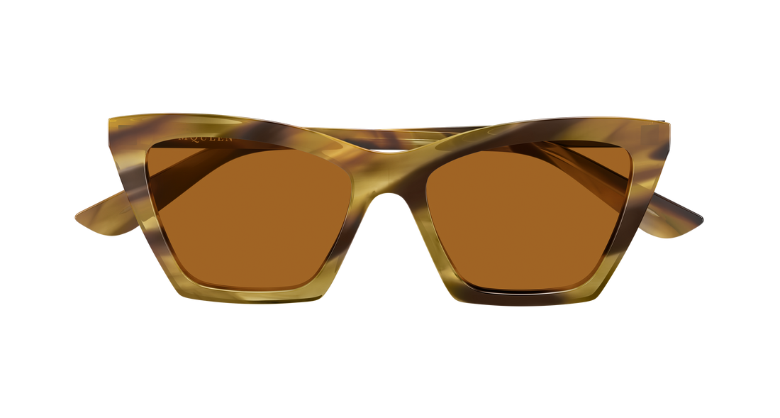 Sunglasses alexander mcqueen am0536s 006 havana cat eye femenino size 54mm - Detailed view