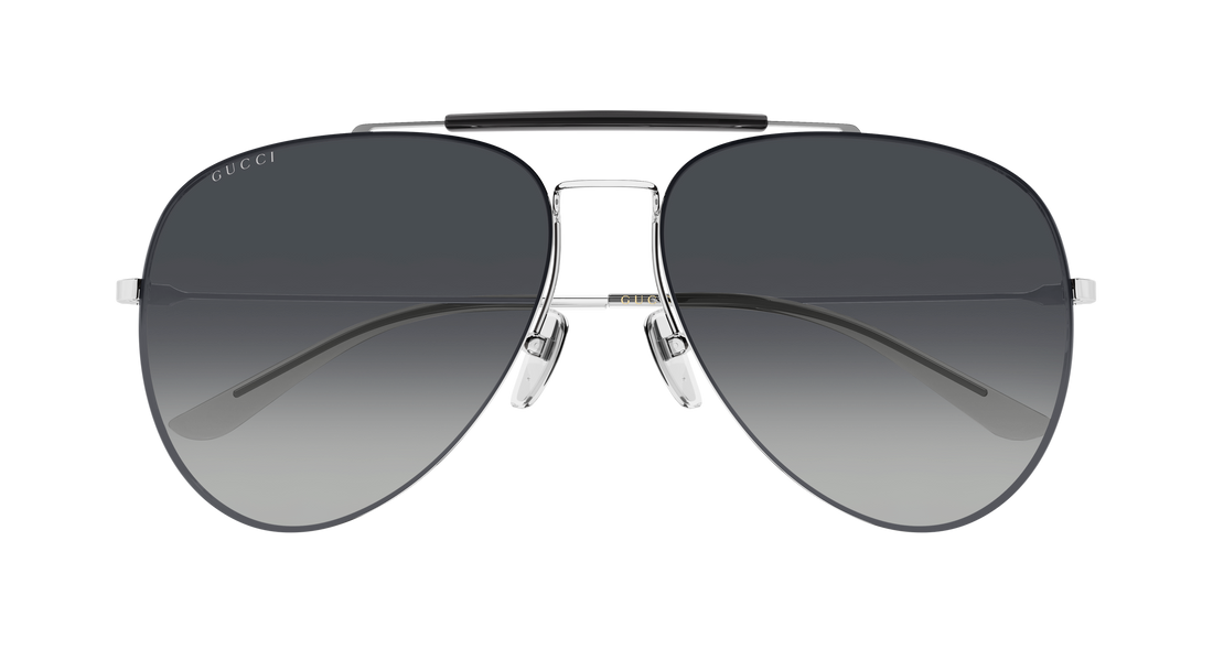 Solglasögon gucci gg2255s 002 plateado pilot/navigator masculino storlek 60mm - Detaljvy