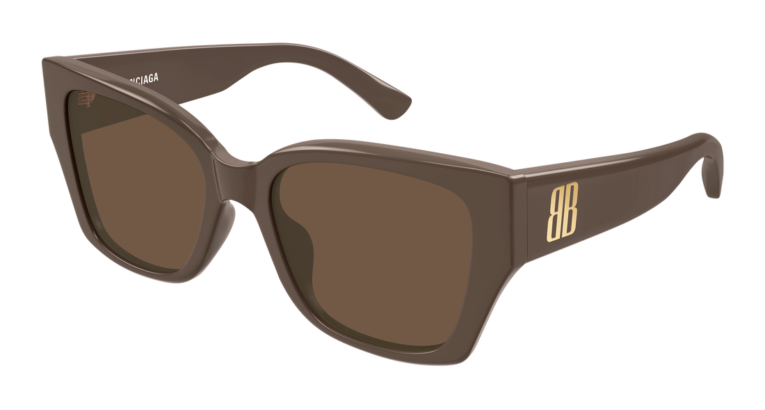 Lunettes de soleil balenciaga bb0474s 004 marron butterfly femenino taille 55mm - Vue principale