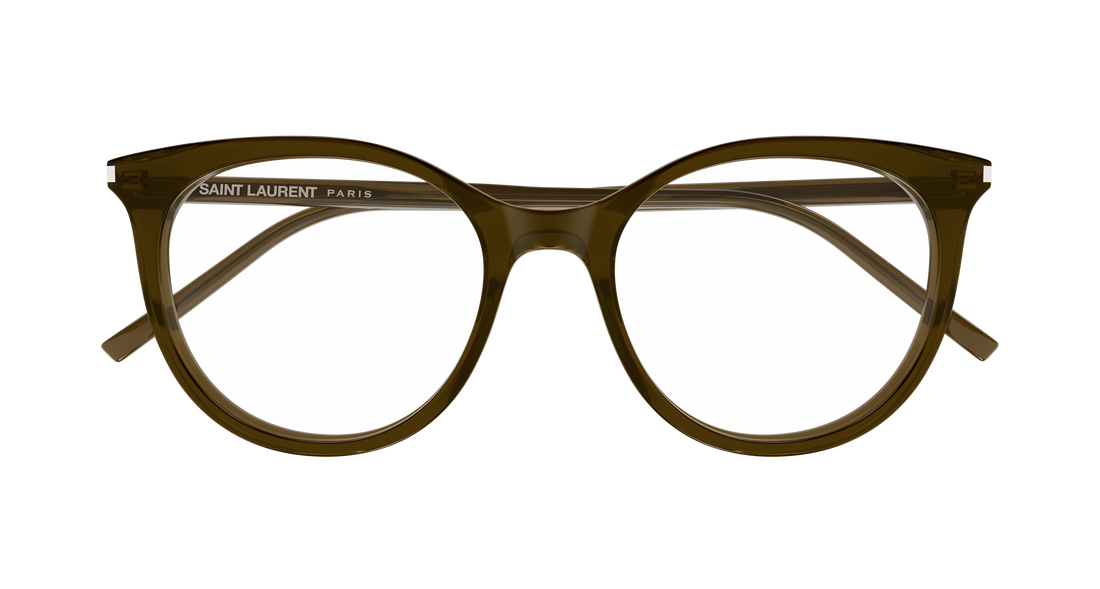 Dioptrijske naočale saint laurent sl 891 007 marron cat eye femenino veličina 52mm - Detaljni prikaz