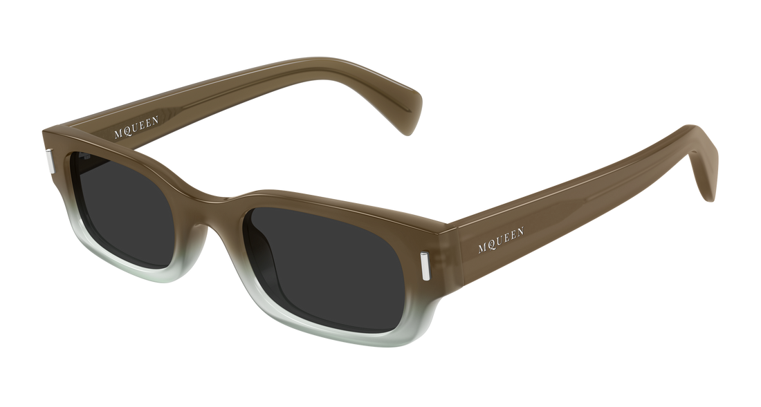 Óculos de sol alexander mcqueen am0549s 004 marron round/oval/panthos unisex tamanho 50mm - Vista principal