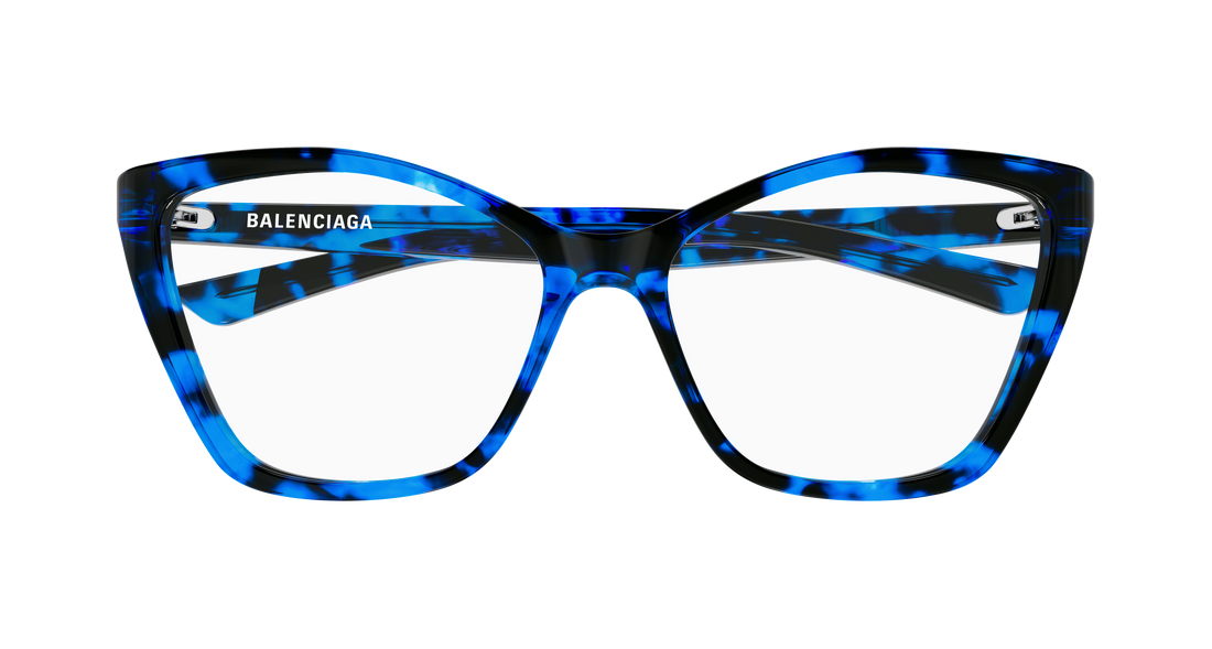 Gafas graduadas balenciaga bb0405o 005 azul butterfly femenino talla 57mm - Vista de detalle