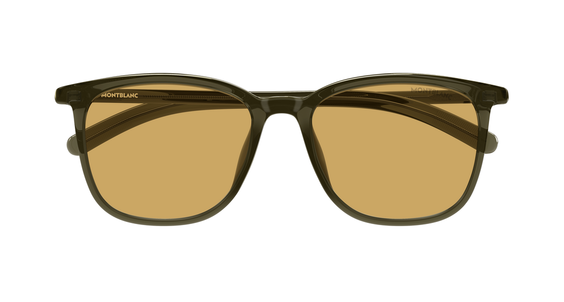 Sunglasses montblanc mb0487sa 004 verde rectangular / squared masculino size 56mm - Detailed view