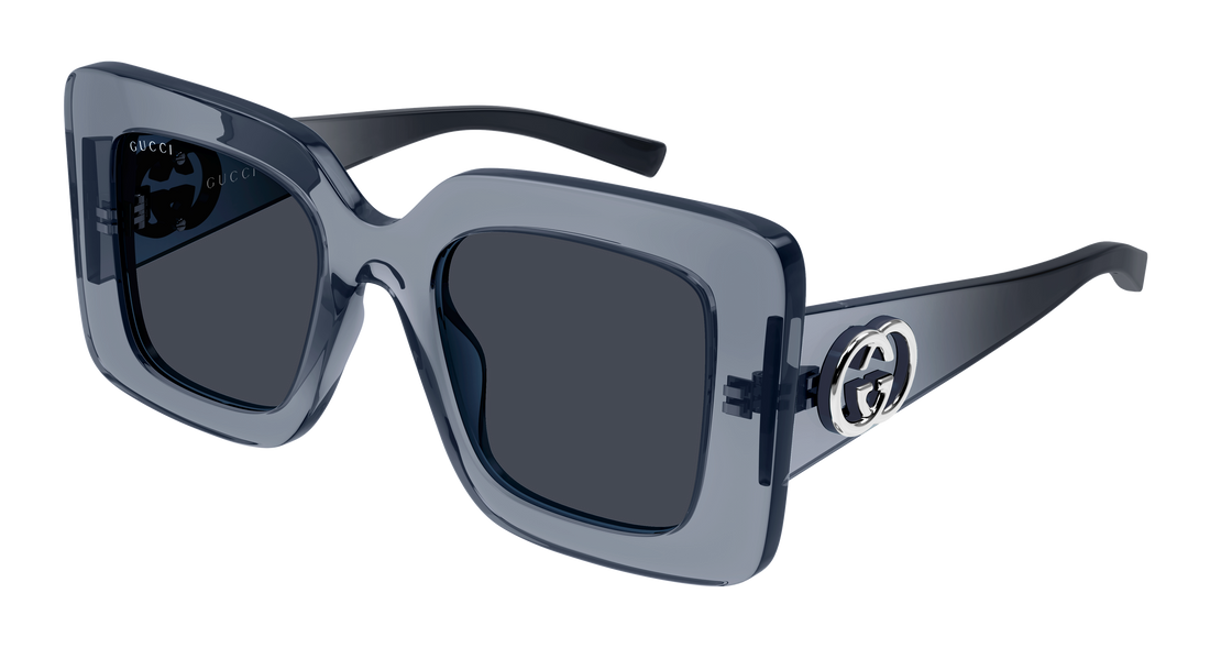 Sunglasses gucci gg2025s 003 gris rectangular / squared femenino size 49mm - Main view