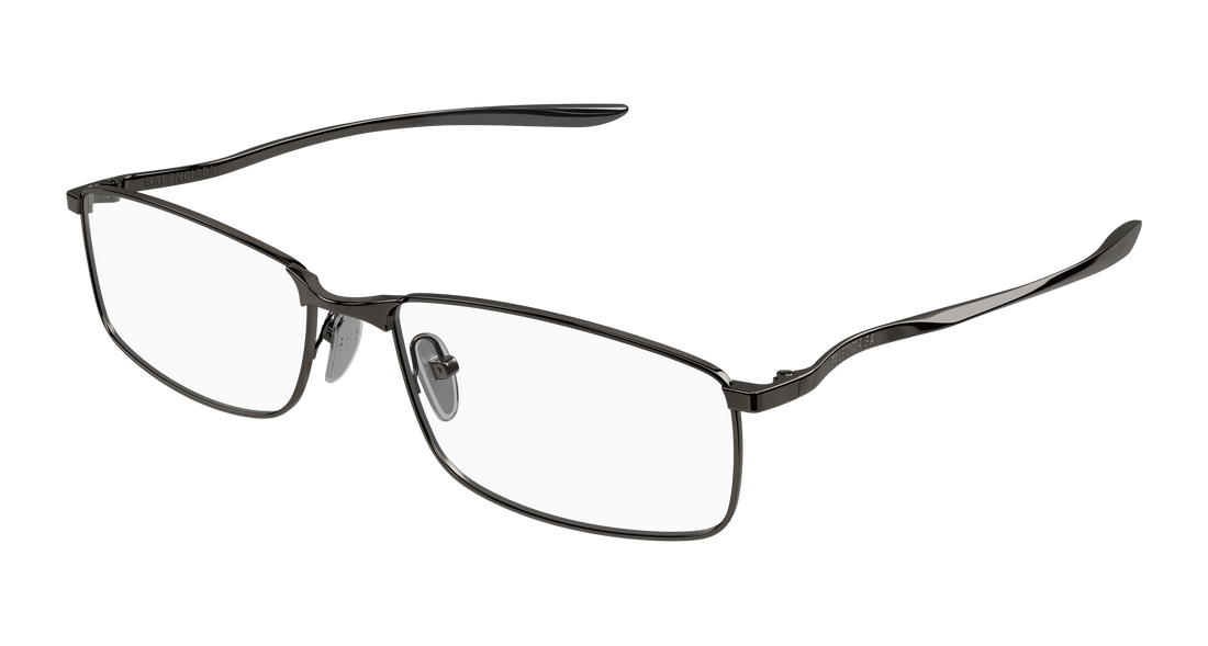 Occhiali da vista balenciaga bb0496o 003 gris rectangular / squared masculino taglia 60mm - Vista principale