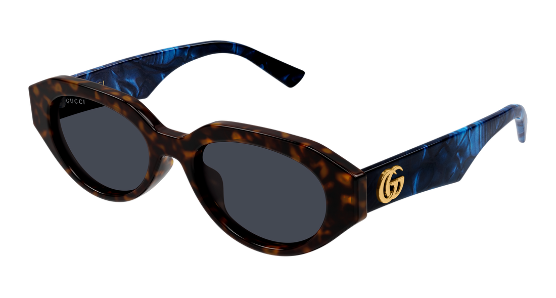 Sunčane naočale gucci gg2206sa 004 havana round/oval/panthos femenino veličina 53mm - Glavni prikaz