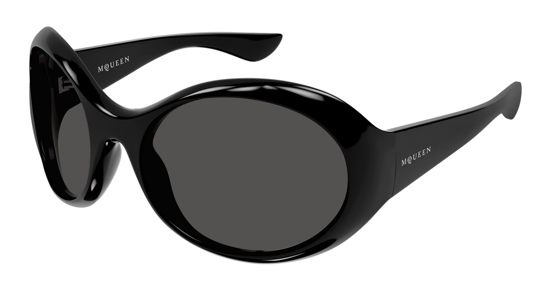 Okulary przeciwsłoneczne alexander mcqueen am0592s 001 negro round/oval/panthos unisex rozmiar 65mm - Widok główny