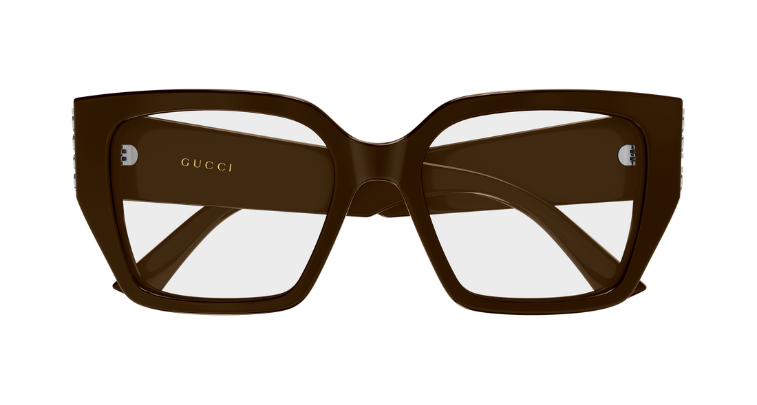 Occhiali da vista gucci gg2042o 003 marron butterfly femenino taglia 53mm - Vista dettagliata