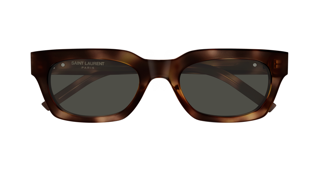 Solbriller saint laurent sl m175 003 havana rectangular / squared femenino størrelse 52mm - Detaljeret visning
