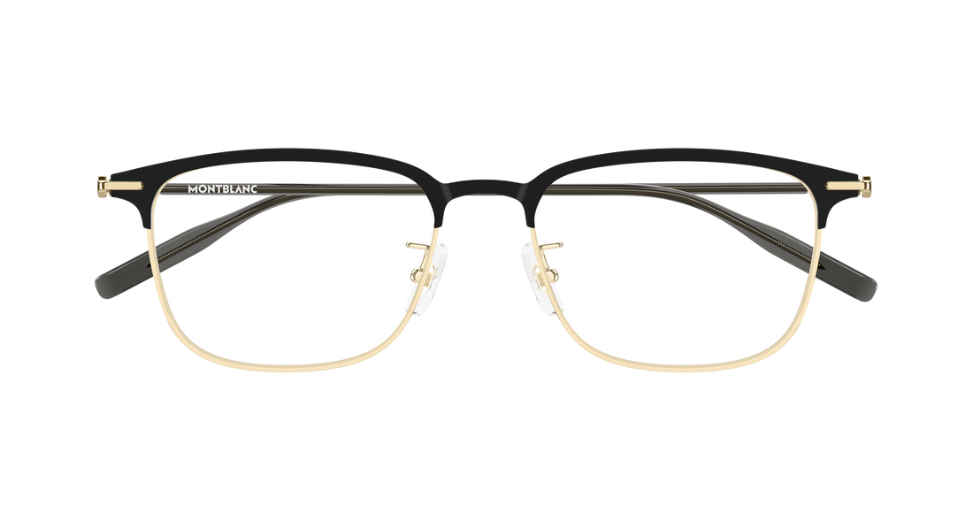 Occhiali da vista montblanc mb0490oa 002 dorado rectangular / squared masculino taglia 54mm - Vista dettagliata