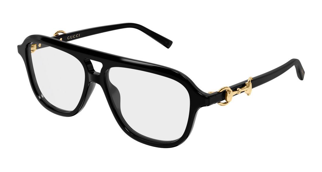 Glasögon gucci gg2216o 001 negro pilot/navigator femenino storlek 55mm - Huvudvy