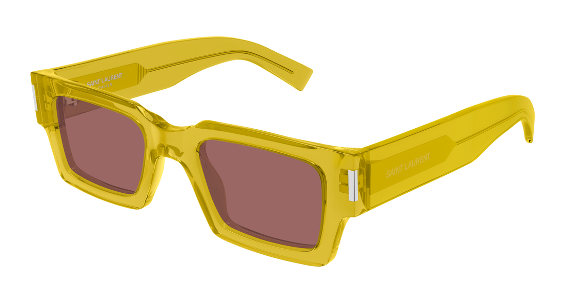 Okulary przeciwsłoneczne saint laurent sl 572 012 amarillo rectangular / squared masculino rozmiar 50mm - Widok główny