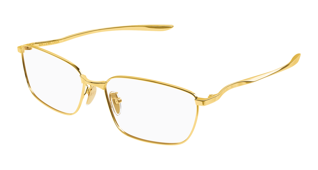 Occhiali da vista balenciaga bb0497oa 002 dorado rectangular / squared masculino taglia 60mm - Vista principale