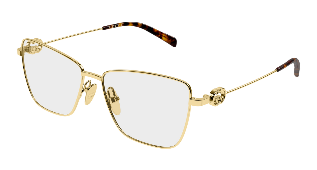 Glasögon gucci gg2226o 001 dorado butterfly femenino storlek 54mm - Huvudvy