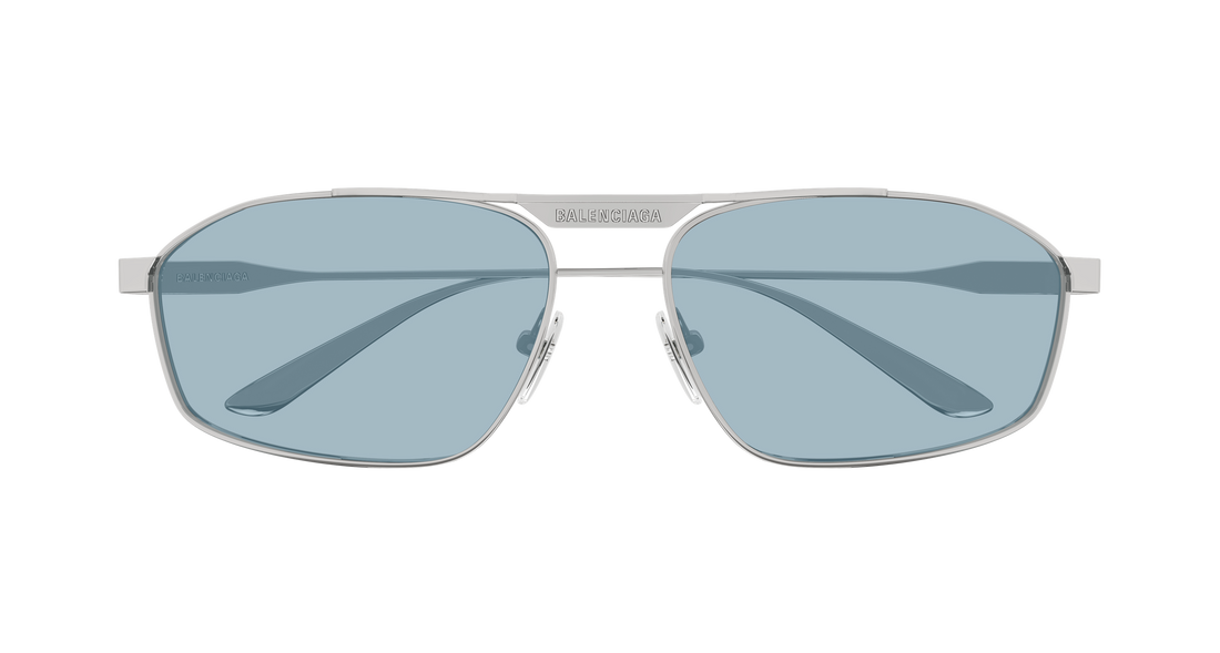 Lunettes de soleil balenciaga bb0416s 005 plateado pilot/navigator masculino taille 63mm - Vue détaillée