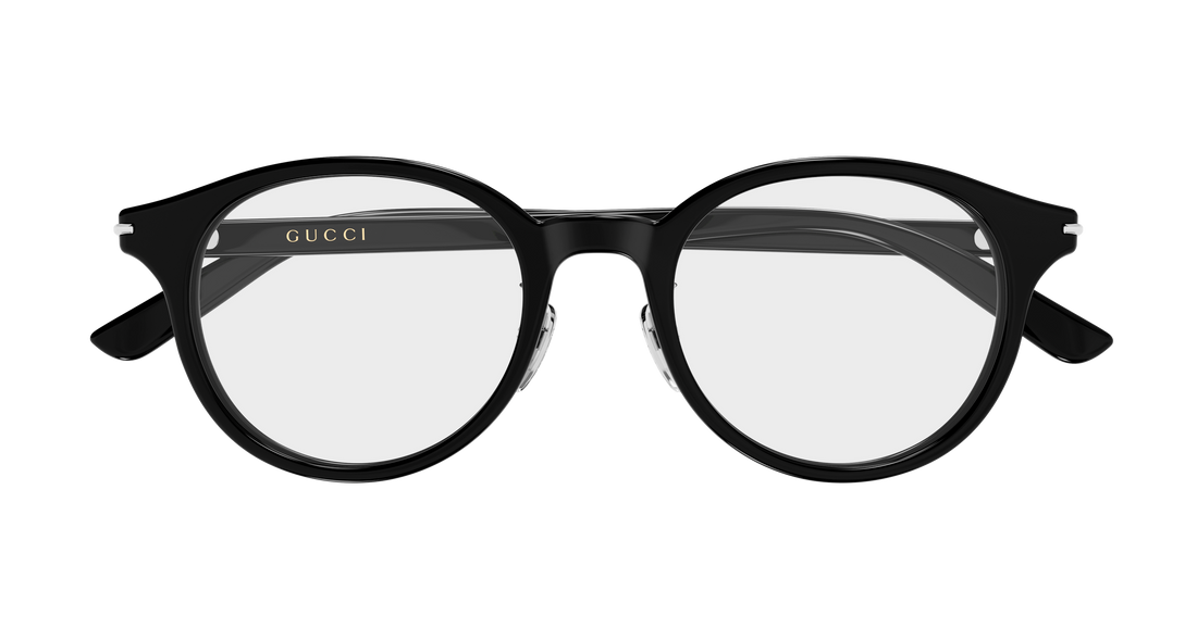 Occhiali da vista gucci gg2142oj 001 negro round/oval/panthos masculino taglia 49mm - Vista dettagliata