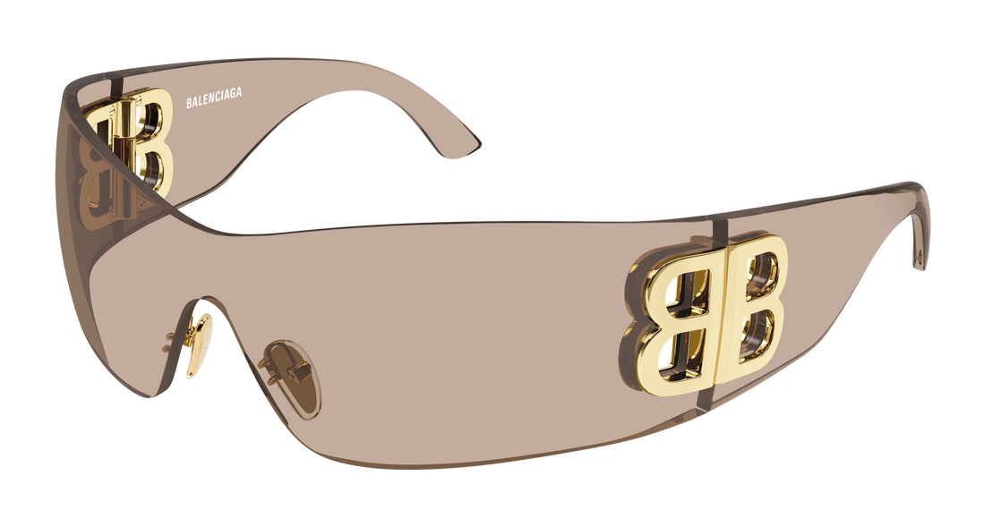 Gafas de sol balenciaga bb0359s 007 marron mask femenino talla 99mm - Vista principal