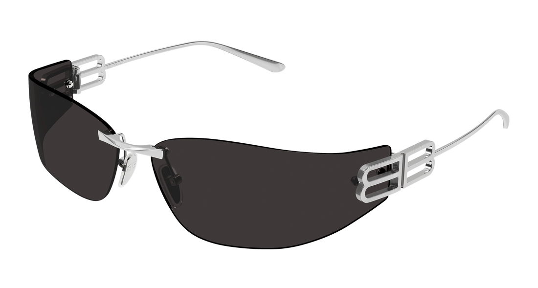 Gafas de sol balenciaga bb0484s 002 plateado cat eye femenino talla 76mm - Vista principal
