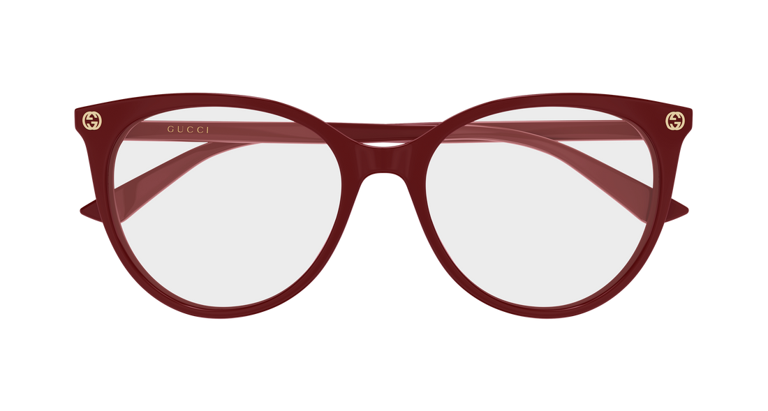 Occhiali da vista gucci gg0093o 010 burdeos round/oval/panthos femenino taglia 53mm - Vista dettagliata