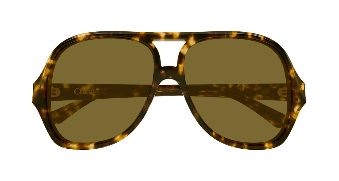 Zonnebrillen chloé ch0289s 006 havana pilot/navigator femenino maat 58mm - Detailaanzicht