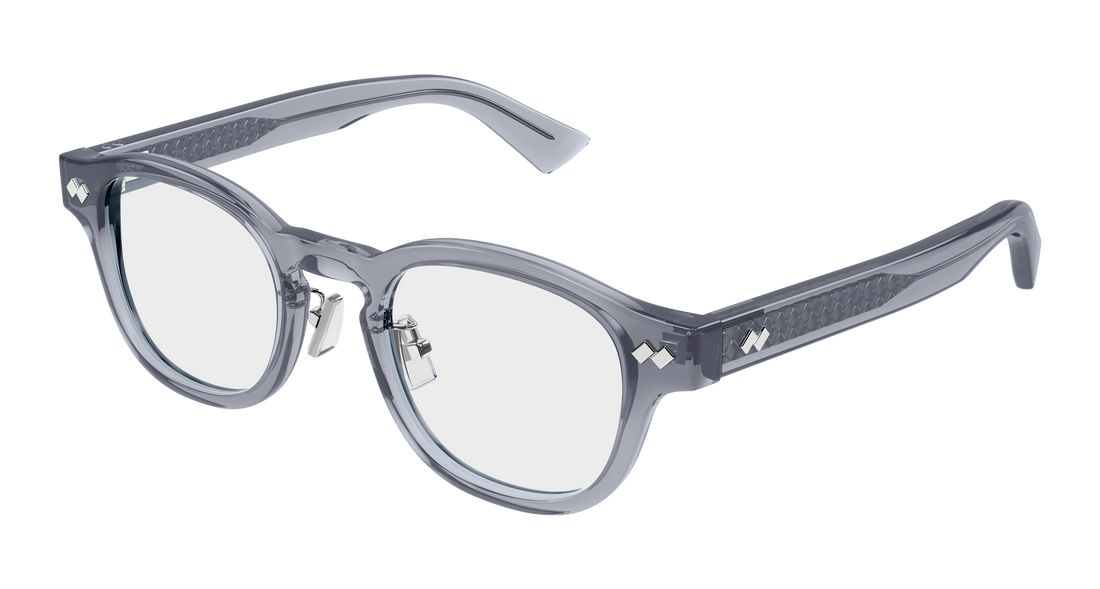 Occhiali da vista bottega veneta bv1518oa 004 light round/oval/panthos unisex taglia 49mm - Vista principale
