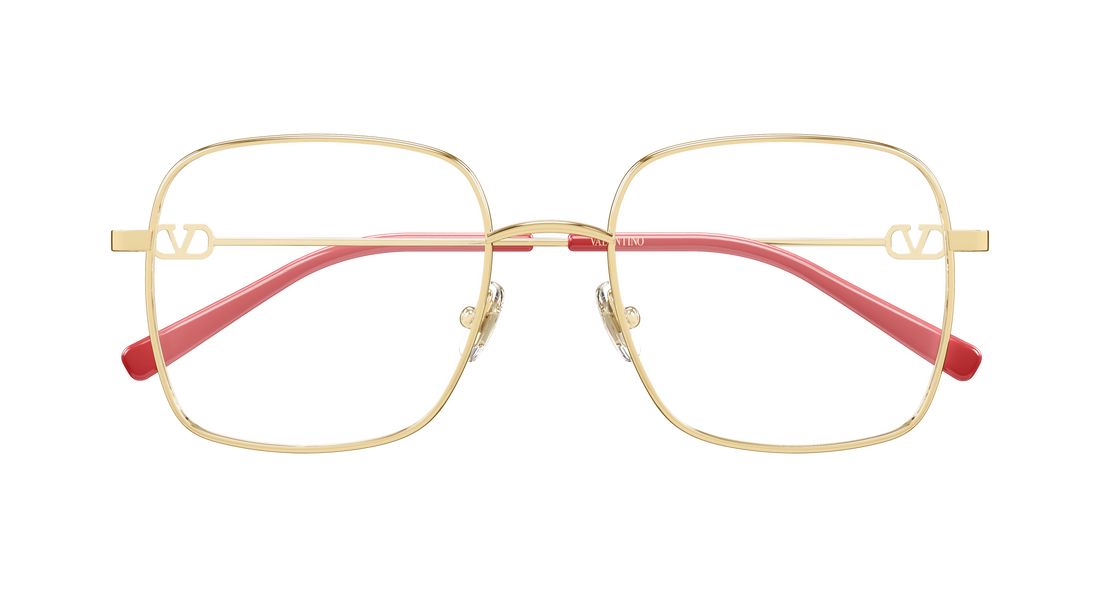 Lunettes de vue valentino vg0030o 003 dorado rectangular / squared femenino taille 53mm - Vue détaillée