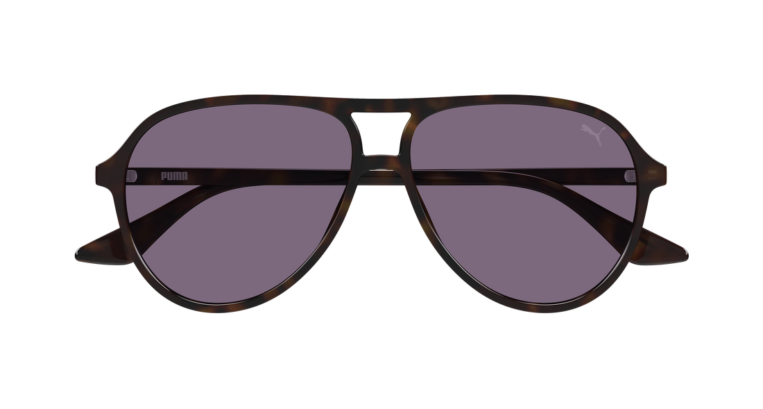 Sunglasses puma pu0523s 003 havana pilot/navigator masculino size 58mm - Detailed view