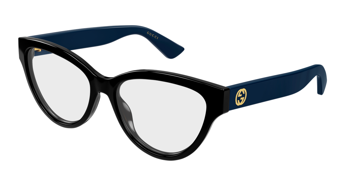 Occhiali da vista gucci gg1581o 006 negro round/oval/panthos femenino taglia 55mm - Vista principale