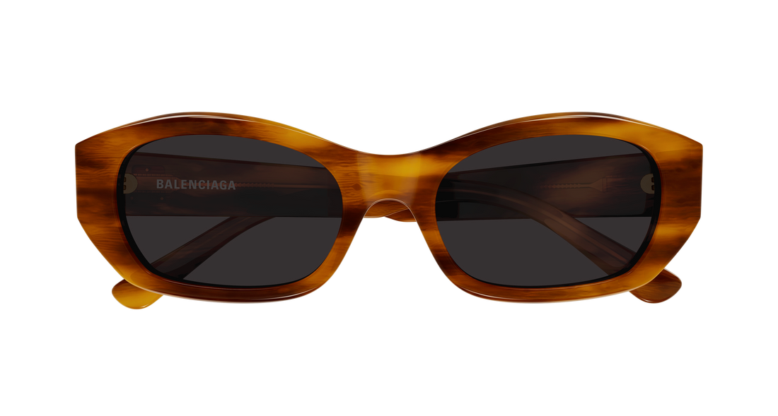 Solbriller balenciaga bb0476s 002 marron round/oval/panthos femenino størrelse 54mm - Detaljeret visning