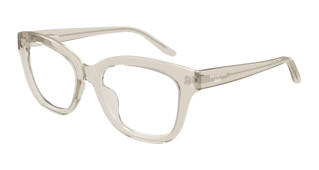 Glasögon balenciaga bb0534o 009 beige butterfly femenino storlek 55mm - Huvudvy