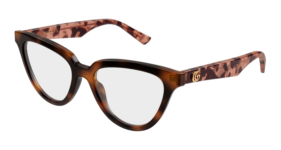 Lunettes de vue gucci gg2179o 004 havana cat eye femenino taille 52mm - Vue principale