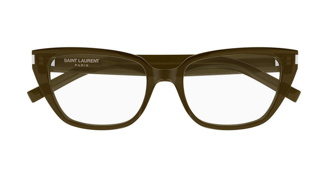 Gafas graduadas saint laurent sl 896 006 marron cat eye femenino talla 55mm - Vista de detalle