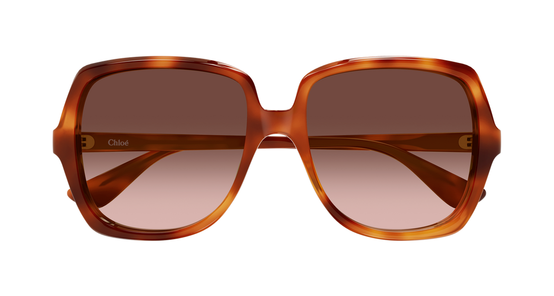 Gafas de sol chloé ch0388s 002 havana rectangular / squared femenino talla 59mm - Vista de detalle