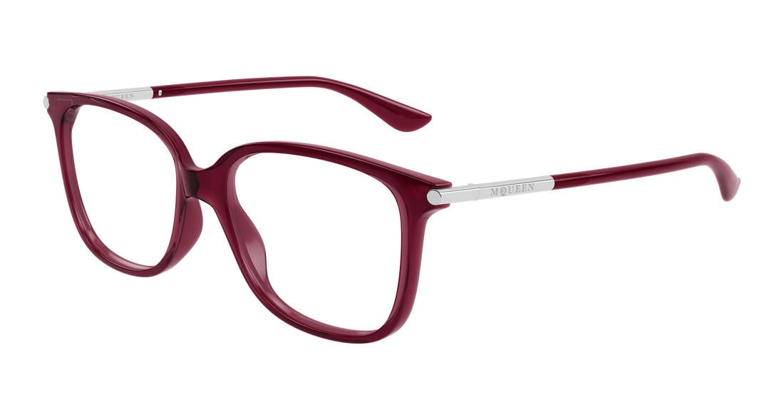 Gafas graduadas alexander mcqueen am0554o 008 burdeos cat eye femenino talla 53mm - Vista principal