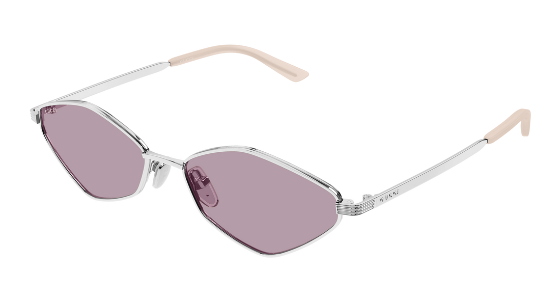 Sunčane naočale gucci gg2222s 004 plateado geometrical/directional femenino veličina 56mm - Glavni prikaz