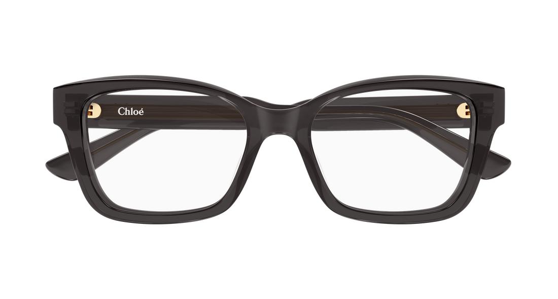 Occhiali da vista chloé ch0380o 001 gris cat eye femenino taglia 51mm - Vista dettagliata