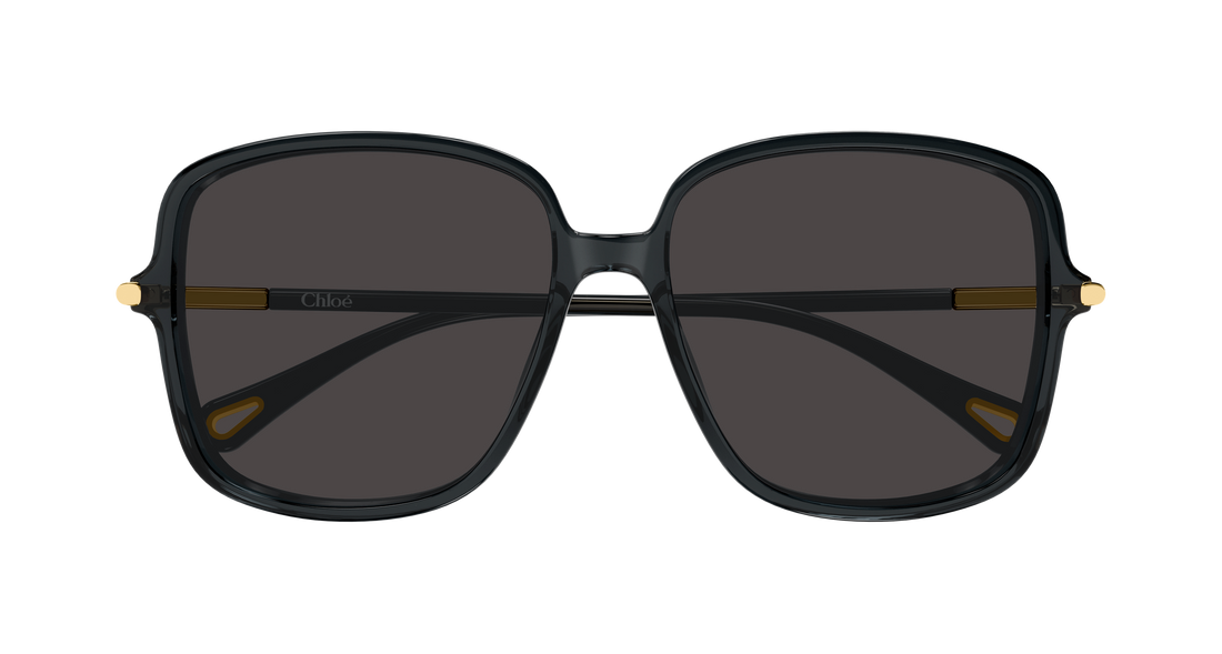 Solbriller chloé ch0396s 001 gris rectangular / squared femenino størrelse 57mm - Detaljeret visning