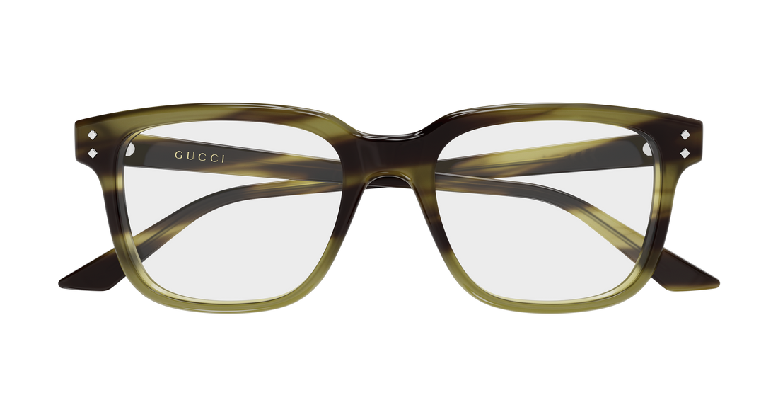Occhiali da vista gucci gg2131o 008 havana rectangular / squared masculino taglia 53mm - Vista dettagliata